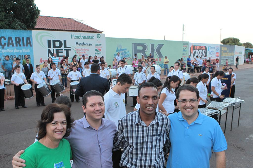 Imagem: Profa. Eliana, Edilson Aspet, Vereador Coringa e Marcio Fernandes