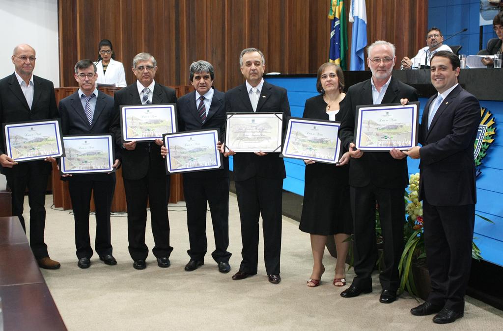 Imagem: Homenagens às três unidades da Embrapa localizadas em MS foram feitas no plenário júlio Maia.