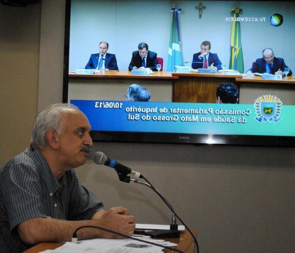 Imagem: CPI ouve Wilson Teslenco sobre situação enfrentada pela Santa Casa de Campo Grande.