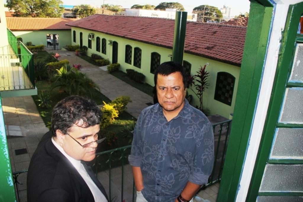 Imagem: Amarildo Cruz e Volney Zanardi Júnior conhecem nova sede do Ibama-MS