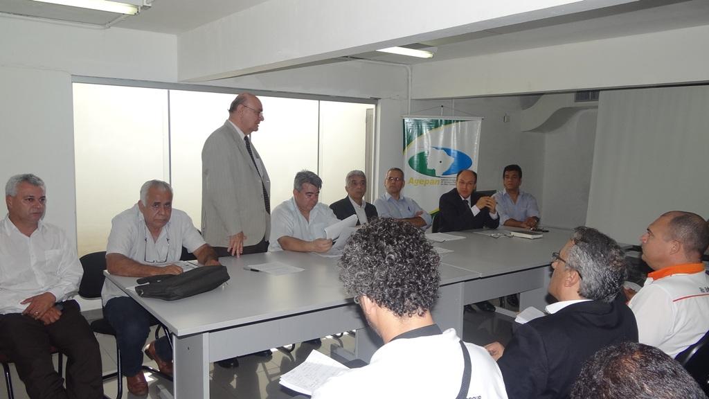 Imagem: Cabo Almi, Tetila e Mochi participaram de reunião na manhã de hoje na Agepan.