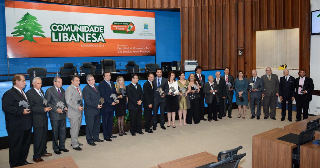 Imagem: Sessão solene para a entreda da medalha "Independência do Líbano" foi realizada no plenário.