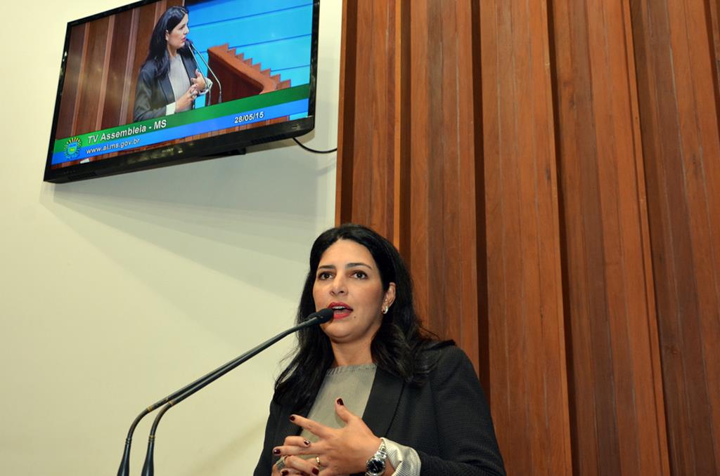 Imagem: Luciana Azambuja ressaltou conquistas na área da saúde da mulher como adesão de MS ao programa Rede Cegonha