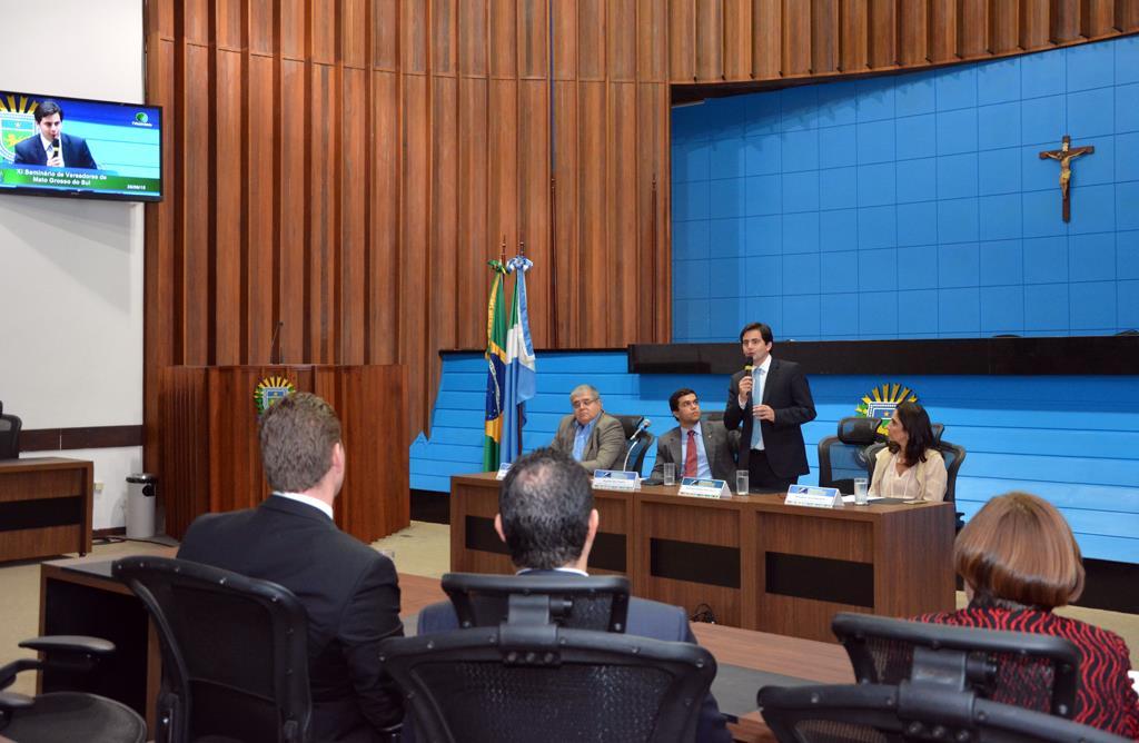 Imagem: A palestra foi ministrada pelo deputado federal Fábio Garcia (PSB-MT), membro da Cepacto