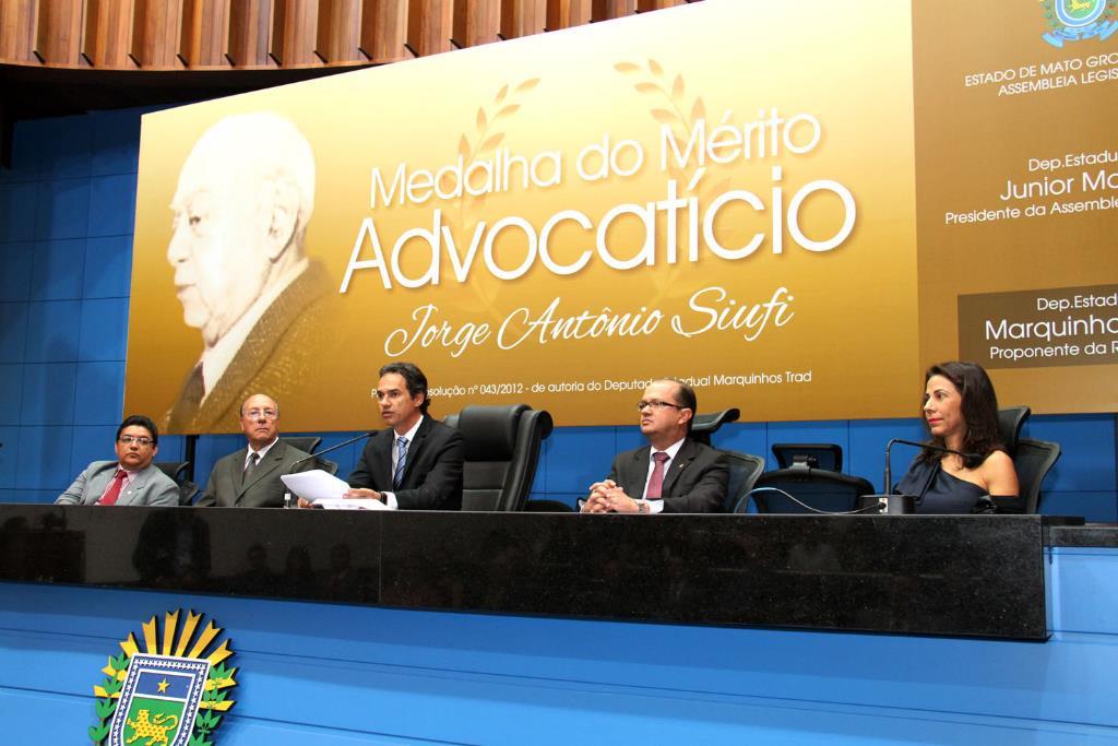 Imagem: Deputado Marquinhos Trad entregou Medalha do Mérito Advocatício a personalidades