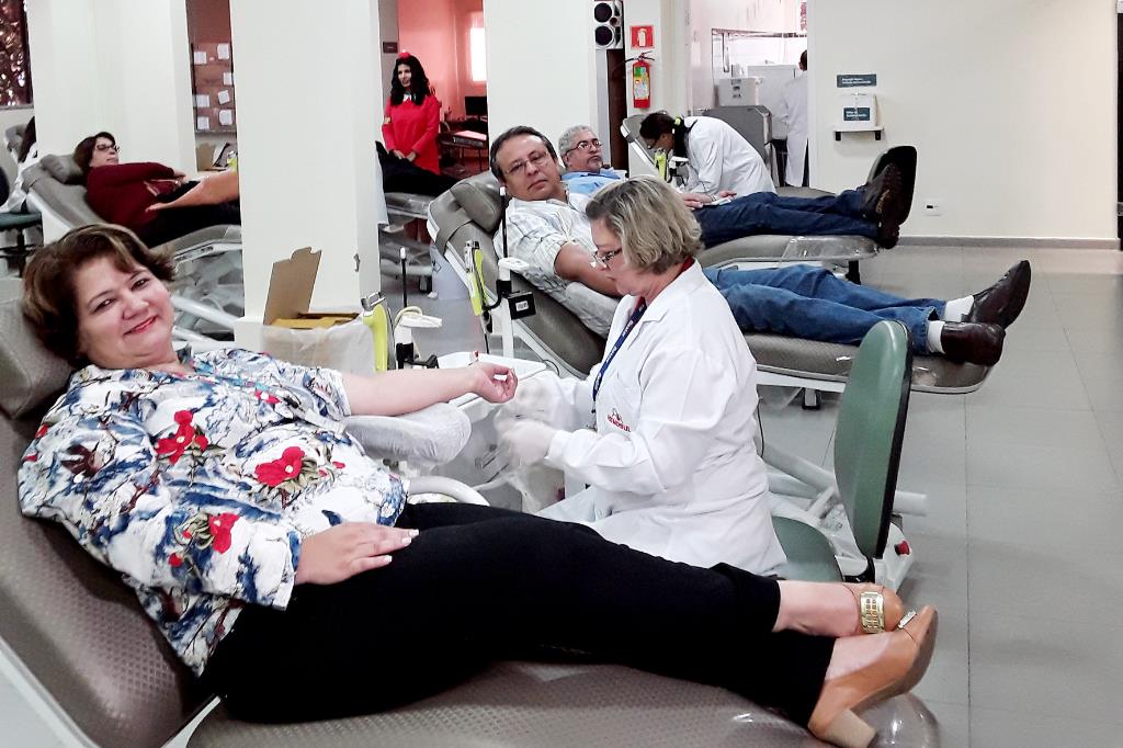 Imagem: Servidores da Assembleia Legislativa doaram sangue nesta quinta-feira