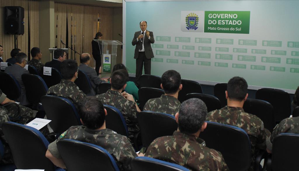 Imagem: Junior Mochi falou para 22 oficiais do Exército nesta quinta-feira